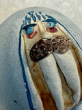 Raku Zoo Walrus Whistle by Chris Moses, Signed by Artist