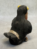 Raku Zoo Toucan Whistle by Chris Moses, Signed by Artist