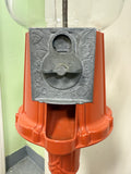 Vtg. Carousel Cast Iron Glass Acorn Gumball Machine, Made in USA