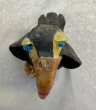 Raku Zoo Toucan Whistle by Chris Moses, Signed by Artist
