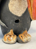 Raku Zoo Toucan Whistle by Chris Moses, Signed by Artist