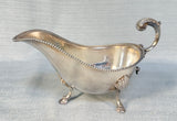 Prill Silver Co. Plated Gravy Boat with Tray