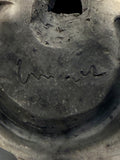 Raku Zoo Rabbit with Carrot Whistle by Chris Moses, Signed by Artist
