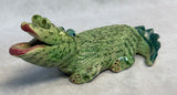 Raku Zoo Alligator Whistle by Chris Moses, Signed by Artist