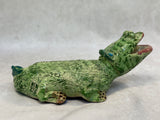 Raku Zoo Alligator Whistle by Chris Moses, Signed by Artist
