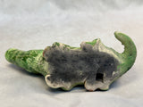 Raku Zoo Alligator Whistle by Chris Moses, Signed by Artist