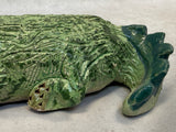 Raku Zoo Alligator Whistle by Chris Moses, Signed by Artist