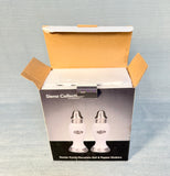 Siena Collection Porcelain & Pewter Salt & Pepper by Godinger - Brand New!