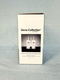 Siena Collection Porcelain & Pewter Salt & Pepper by Godinger - Brand New!
