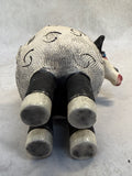 Raku Zoo Sheep Whistle by Chris Moses, Signed by Artist