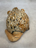 Raku Zoo Hedgehog Whistle by Chris Moses, Signed by Artist