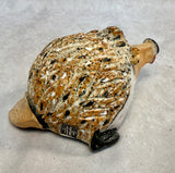 Raku Zoo Hedgehog Whistle by Chris Moses, Signed by Artist