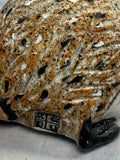 Raku Zoo Hedgehog Whistle by Chris Moses, Signed by Artist