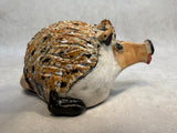 Raku Zoo Hedgehog Whistle by Chris Moses, Signed by Artist