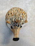 Raku Zoo Hedgehog Whistle by Chris Moses, Signed by Artist