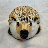 Raku Zoo Hedgehog Whistle by Chris Moses, Signed by Artist