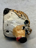 Raku Zoo Hedgehog Whistle by Chris Moses, Signed by Artist