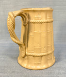 Stoneware Pitcher with Bamboo and Rope Design