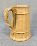 Stoneware Pitcher with Bamboo and Rope Design