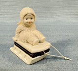 Dept. 56 Snowbabies Hold On Tight Tinket Box - Like New!