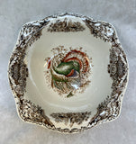 Vintage Johnson Brothers Woodland Turkey 9" Serving Bowl
