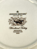 Vintage Johnson Brothers Woodland Turkey 9" Serving Bowl