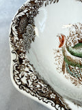 Vintage Johnson Brothers Woodland Turkey 9" Serving Bowl