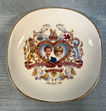 1981 Charles & Diane Wedding Trinket Dish Royal Falcon Ironware