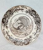 Spode 11.5" Round Celebration Brown Turkey Serving Platter S3780 A6