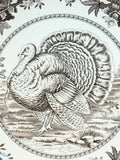 Spode 11.5" Round Celebration Brown Turkey Serving Platter S3780 A6