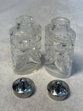 Waterford Crystal Overture Salt & Pepper Shakers (Retired Pattern)