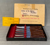 Vtg. Regent Sheffield Steak Knife Set of 6 - Original Box