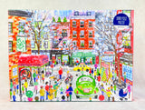 1000 Piece Christmas in Greenwich Village Galison Puzzle - Certified Complete!