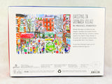 1000 Piece Christmas in Greenwich Village Galison Puzzle - Certified Complete!