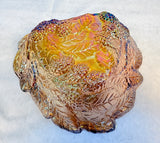 Indiana Glass Loganberry Harvest Gold Vintage Carnival Glass Bowl