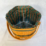 1997 Longaberger Snowflake Basket Christmas Edition