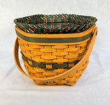 1997 Longaberger Snowflake Basket Christmas Edition