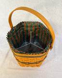 1997 Longaberger Snowflake Basket Christmas Edition