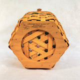 1997 Longaberger Snowflake Basket Christmas Edition