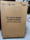 WEIZE 53" x 19" Hitch Mount Cargo Carrier w/Accessories CCB-1043 - Brand New!