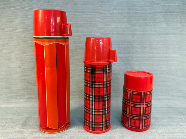 Set of 3 Vintage Insulated Bottles