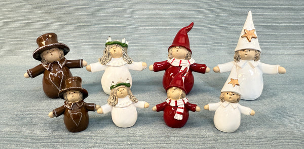 Naasgransgarden Swedish St. Lucia 8 Mini Figures By Ruth Vetter