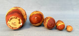 Russian Nesting Matryoshka Babushka Wooden Dolls Hand Painted Set of 5