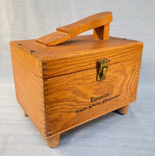 Vintage Ronson Roto-Shine Magnetic Shoe Shine Kit