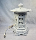 White Ceramic Blanc de Chine Lantern 12" Lamp