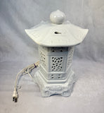 White Ceramic Blanc de Chine Lantern 12" Lamp