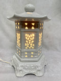 White Ceramic Blanc de Chine Lantern 12" Lamp
