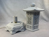 White Ceramic Blanc de Chine Lantern 12" Lamp