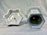 White Ceramic Blanc de Chine Lantern 12" Lamp