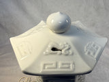 White Ceramic Blanc de Chine Lantern 12" Lamp